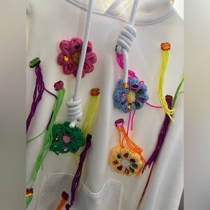 Colorful Embellished Hoodie